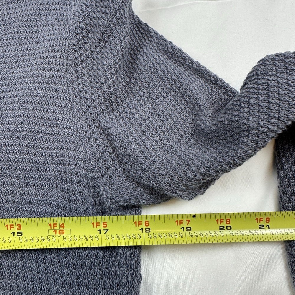 J. Jill Pure Jill Linen Tunic Medium‎ Gray Long Sleeve Capsule Classic Preppy - Picture 6 of 7